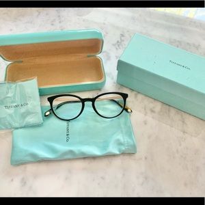 Tiffany & Co. black round glasses